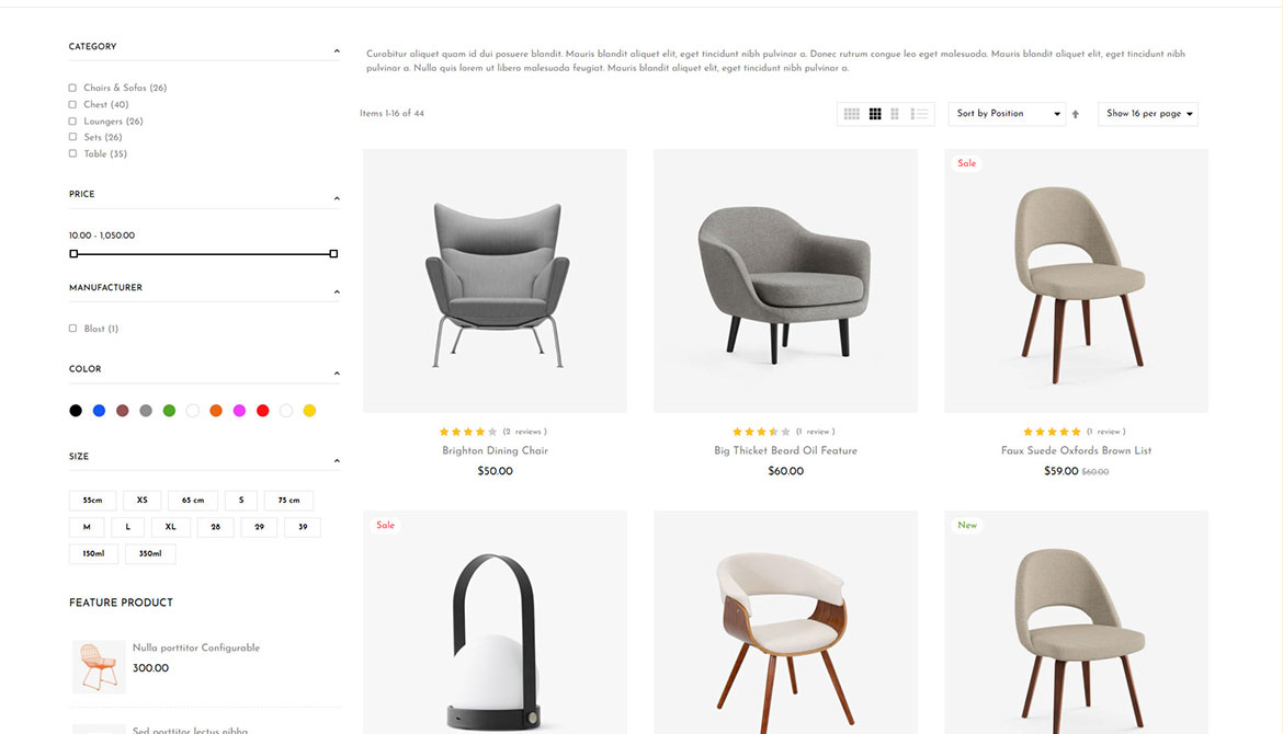 Category Sidebar Left