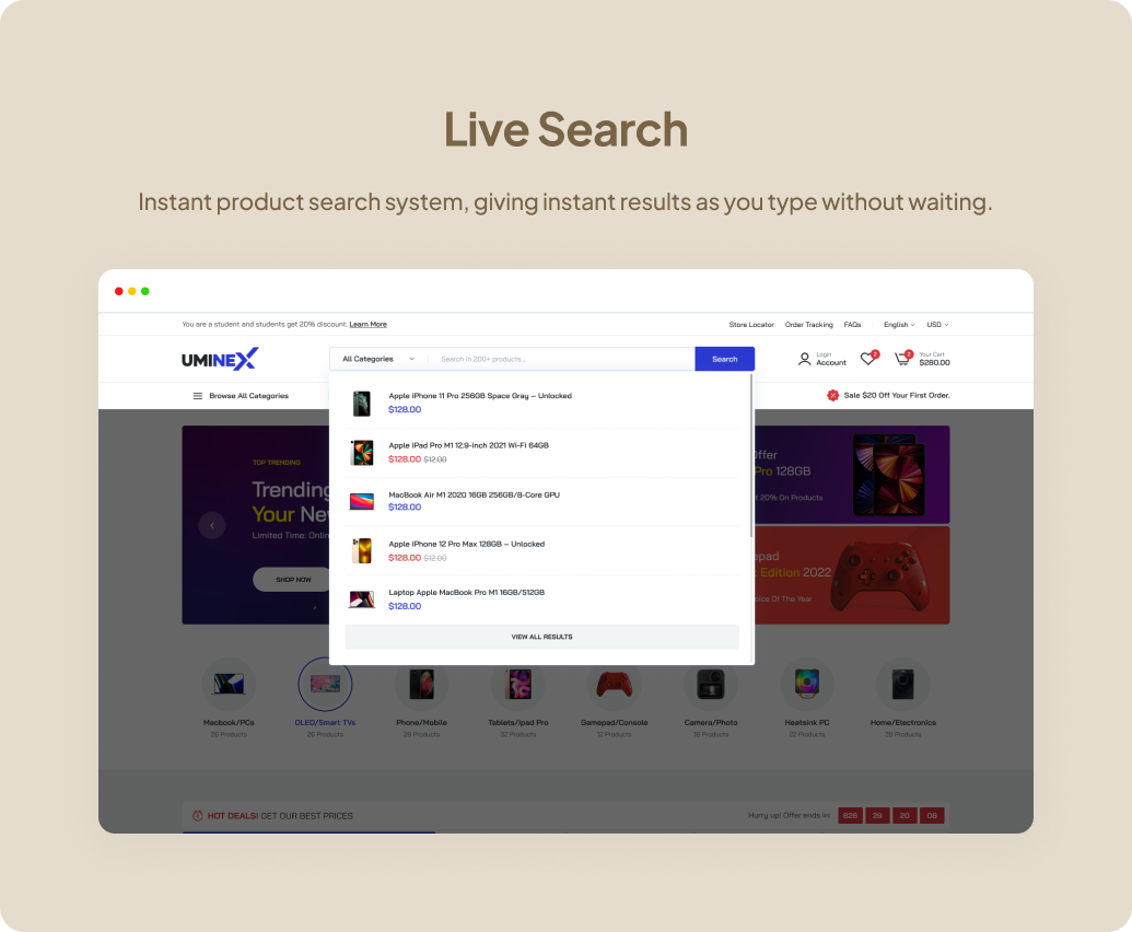 live-search